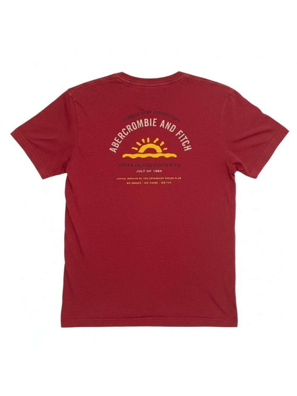 Women's vintage T-shirt Size Large Red Abercrombie & Fitch Shirt Red - Picture 2 of 11